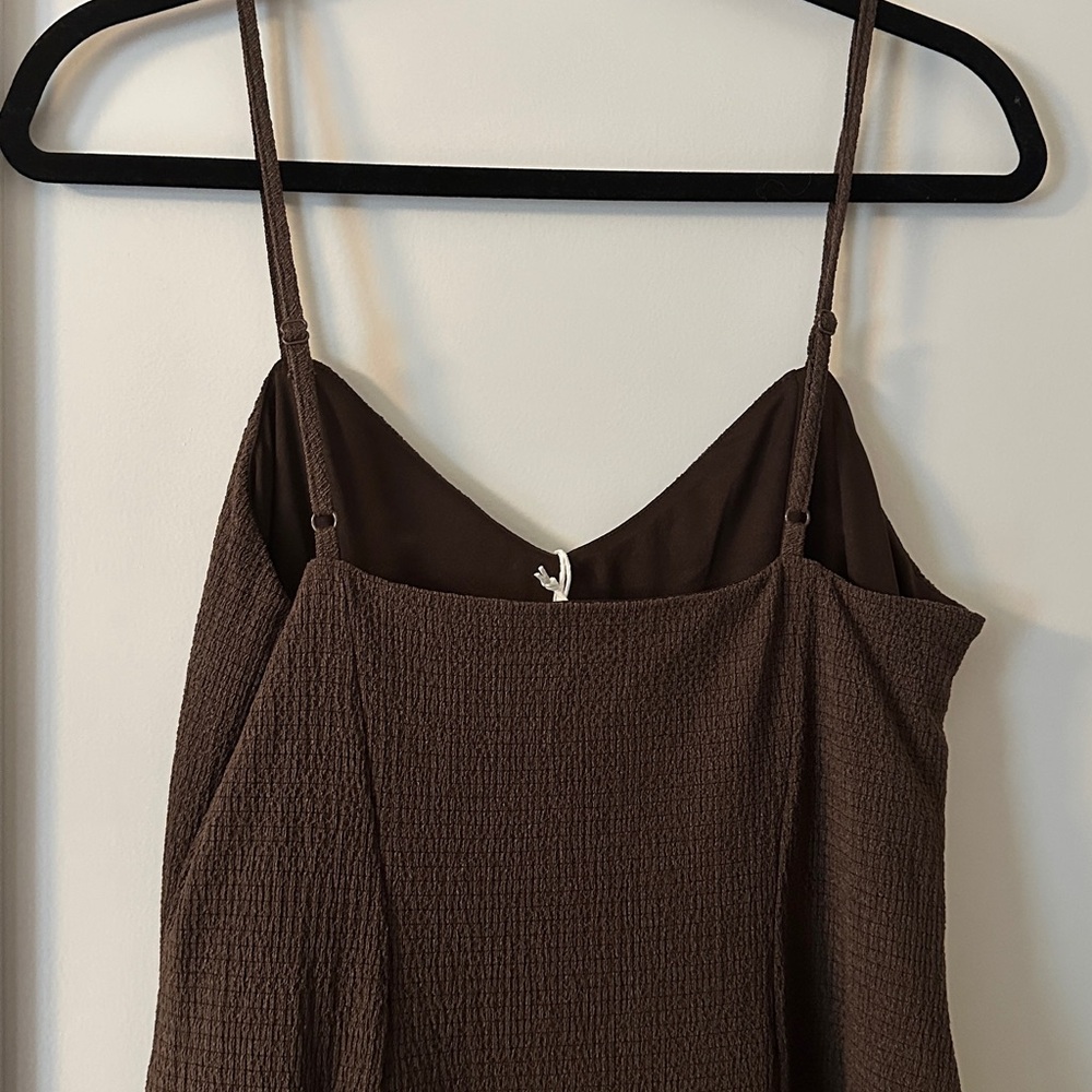 Elegant Brown Midi Dress - Picture 3 of 6